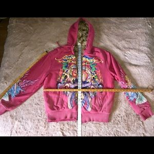 Ed Hardy Fur lined fleece